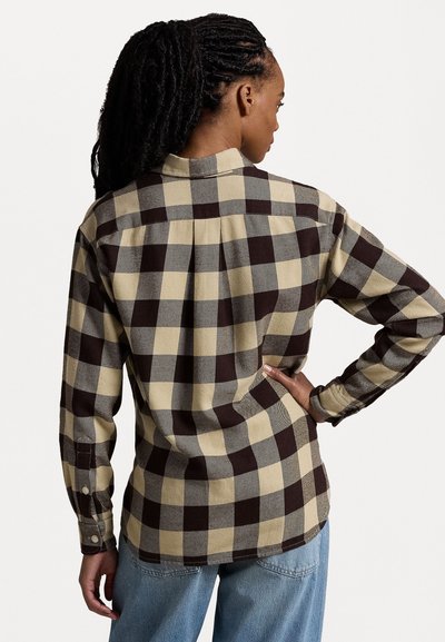 Polo Ralph Lauren RELAXED FIT PLAID COTTON SHIRT - Πουκαμίσα με κουμπιά - tan/brown