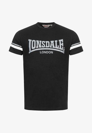 Lonsdale Potiskana majica - black white grey