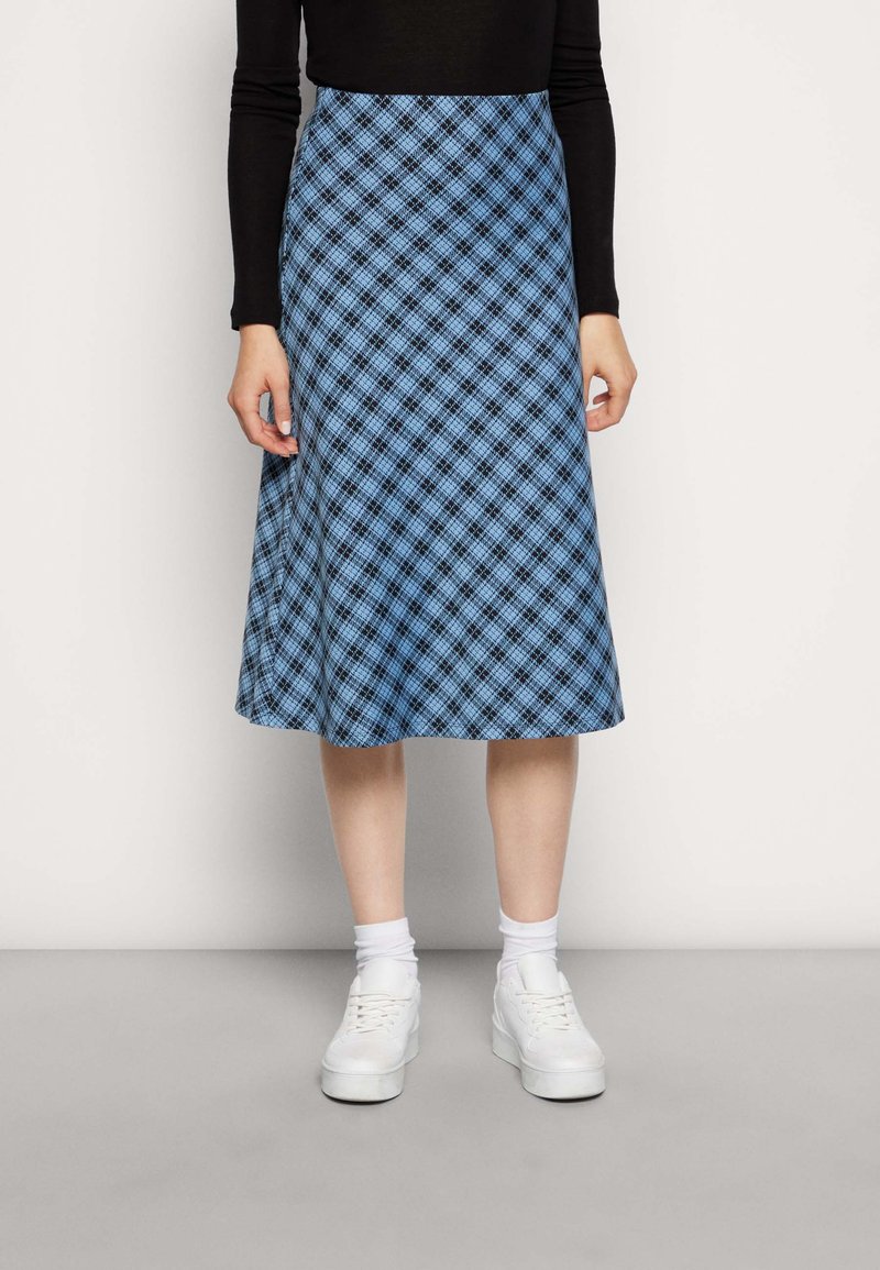 Hollister Co. MIDI SKIRT Falda acampanada blue/azul Zalando.es