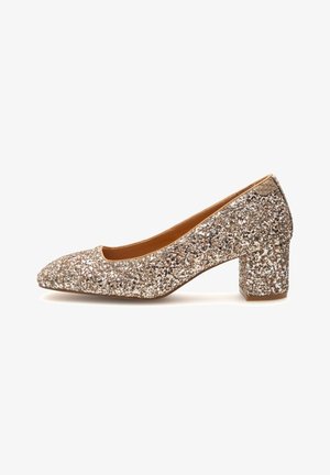 Woden Escarpins - silver-coloured gold-coloured