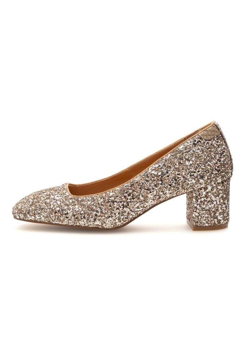 Woden Classic heels - silver-coloured gold-coloured