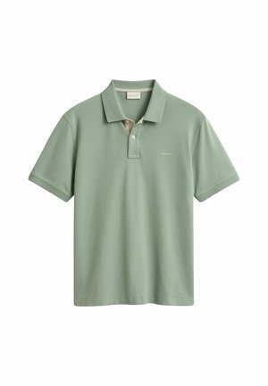 GANT, REG CONTRAST PIQUE SS POLO - Polo shirt - surplus mint