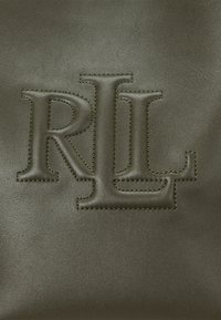 Lauren Ralph Lauren LEATHER MEDIUM WITLEY BUCKET BAG - Rokassoma - dark olive