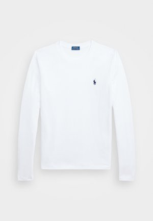 Polo Ralph Lauren LONG SLEEVE JERSEY CREWNECK TEE - Maglietta a manica lunga - white