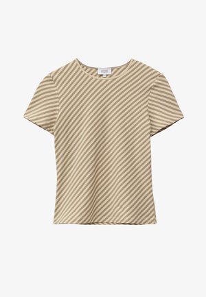 & OTHER STORIES, & OTHER STORIES SLIM PRINT T-SHIRT - Trükipildiga T-särk - warm beige