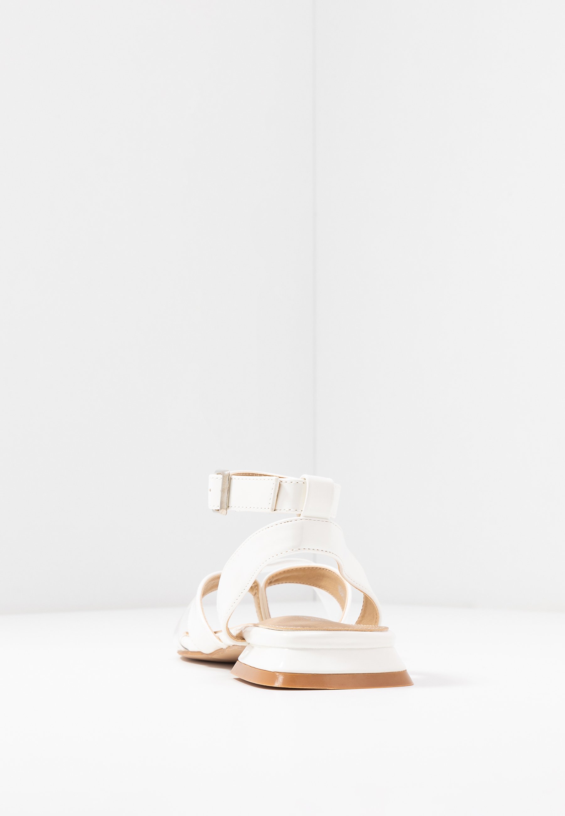 clear white sandals