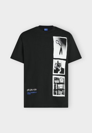 Karl Lagerfeld Jeans, POLAROID PRINT - T-shirt imprimé - black