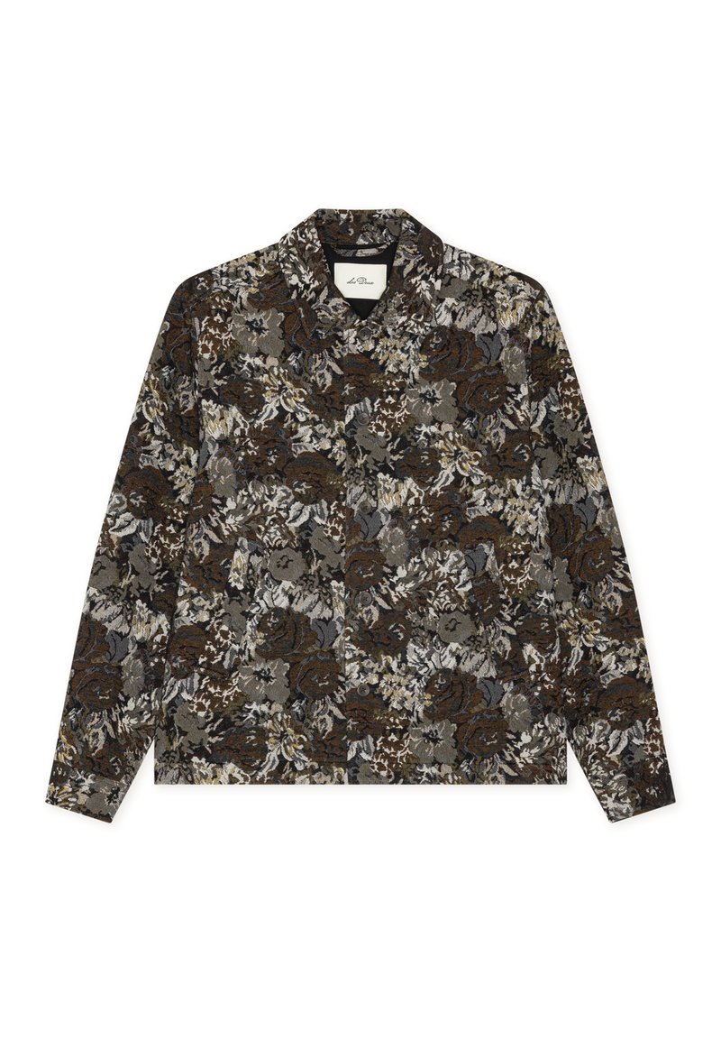 Les Deux ROSE JACQUARD - Skjorta - dark sand/sand - Zalando.se