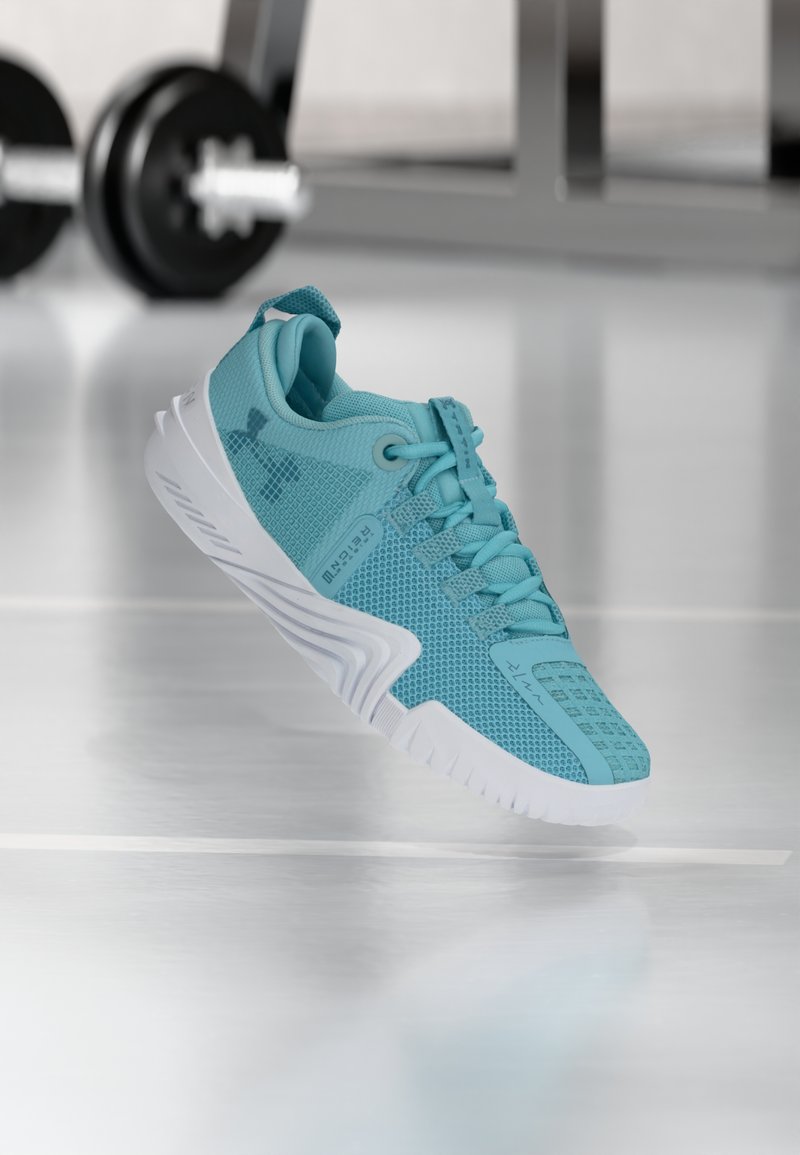 Under Armour REIGN 6 - Training shoe - blue haze/white/boundless blue ...