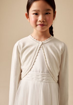 Next REGULAR FIT - OCCASION SHRUG - Strickjacke - ecru