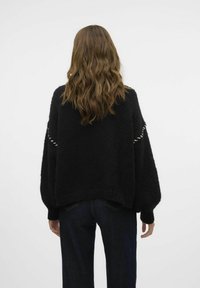 Vero Moda VMFENG O NECK  - Strickpullover - black
