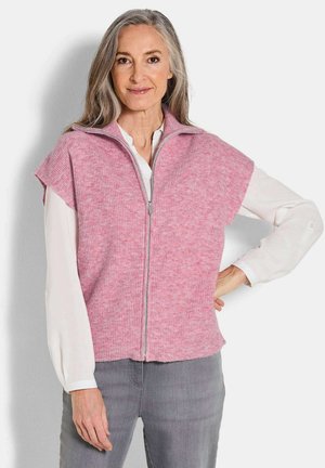 MIT REISSVERSCHLUSS - Strickjacke - rose