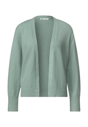 Street One, LANGARM CARDIGAN IM OFFENEN SCHNITT - Gilet - eucalyptus green