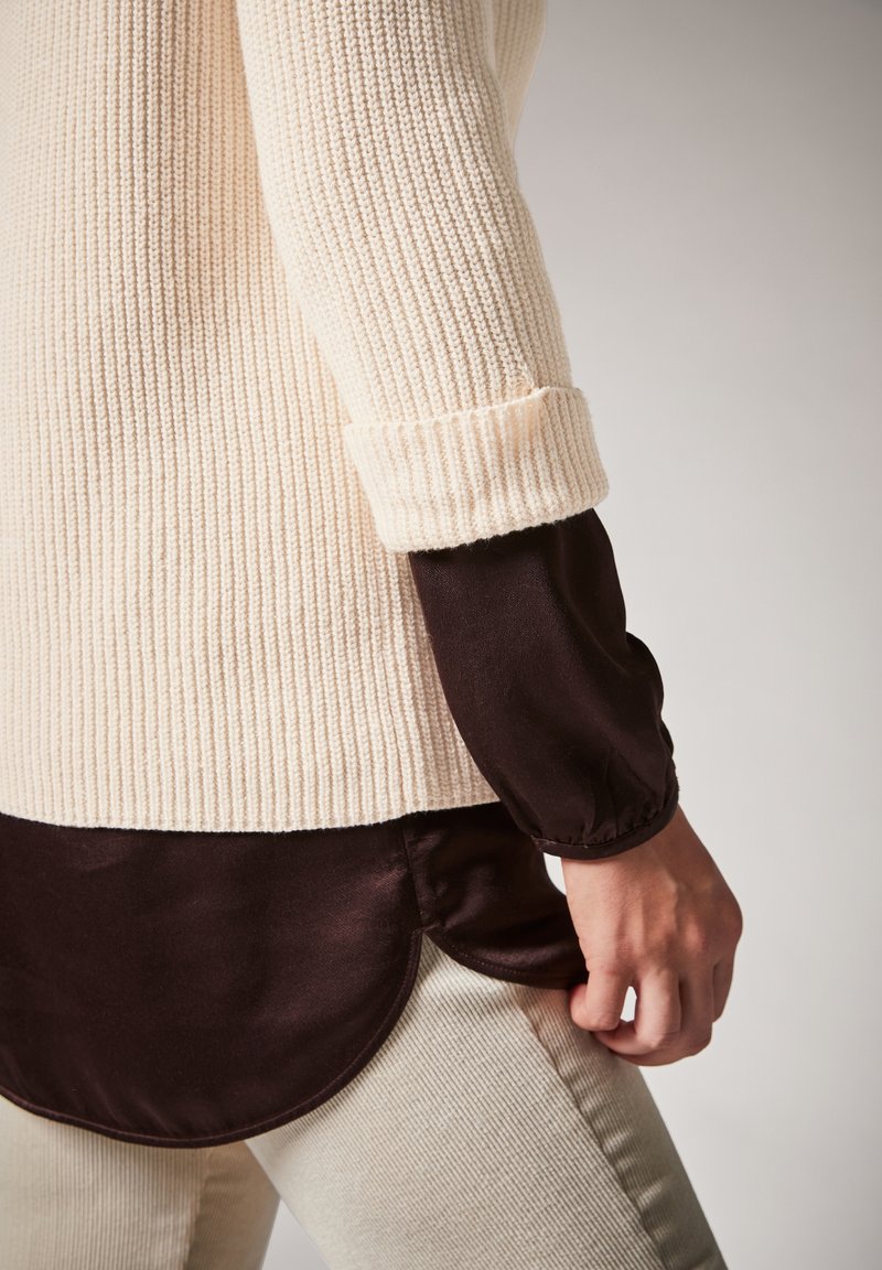 Damen Strickjacken | comma Strickpullover cream/offwhite - KZ72654 Damen Strickjacken | comma Strickpullover cream/offwhite - KZ72654