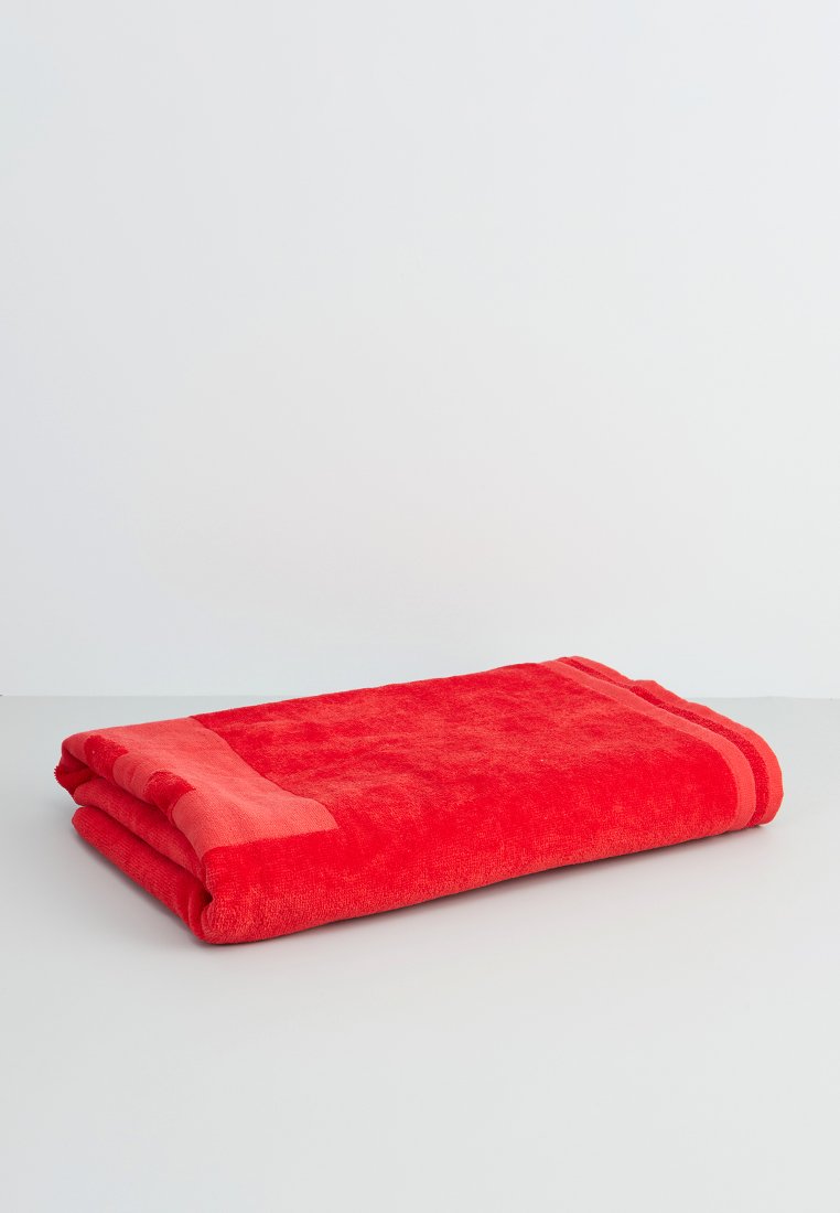 BOSS Home Serviette de plage rouge