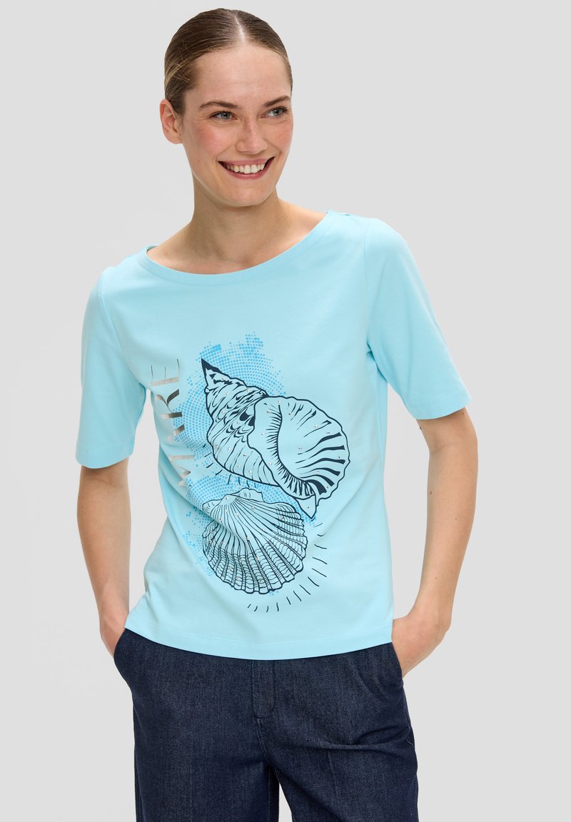 s.Oliver BLACK LABEL - T-shirt z nadrukiem