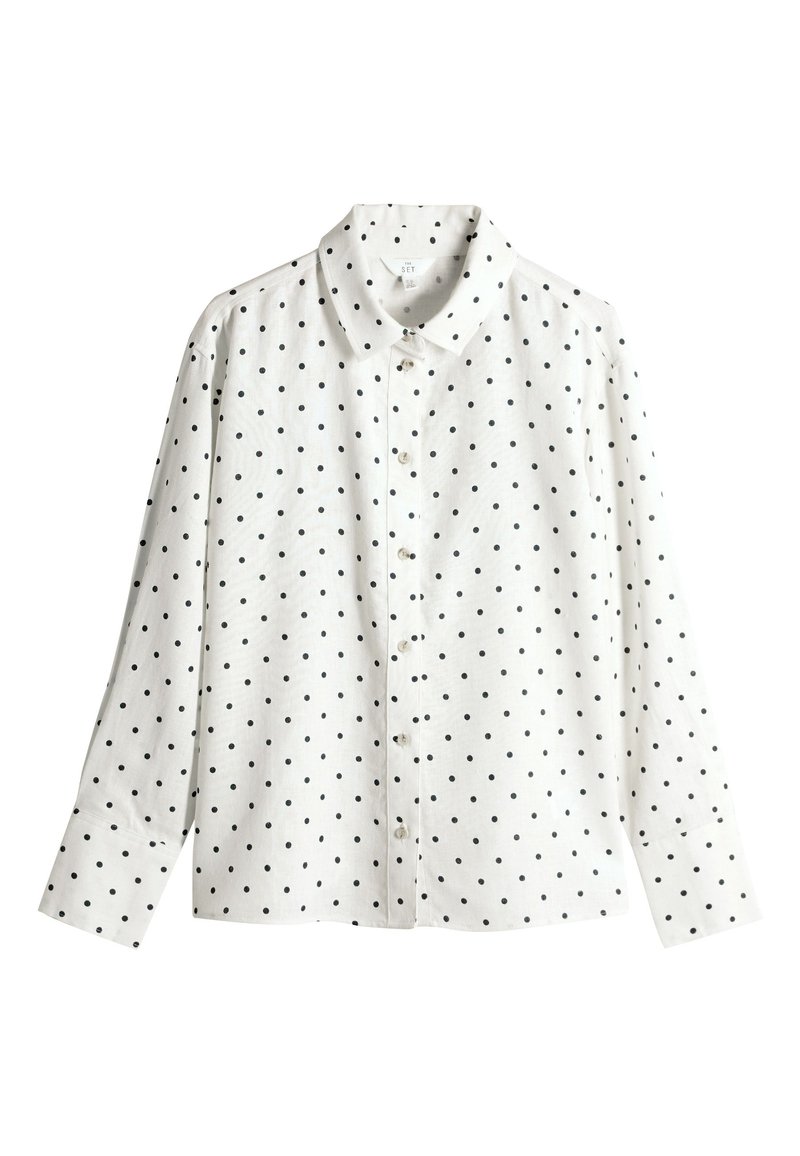 Chemise Lucky Brand à Manches Bouffantes - Motif Polkadot Blanc - Taille XS