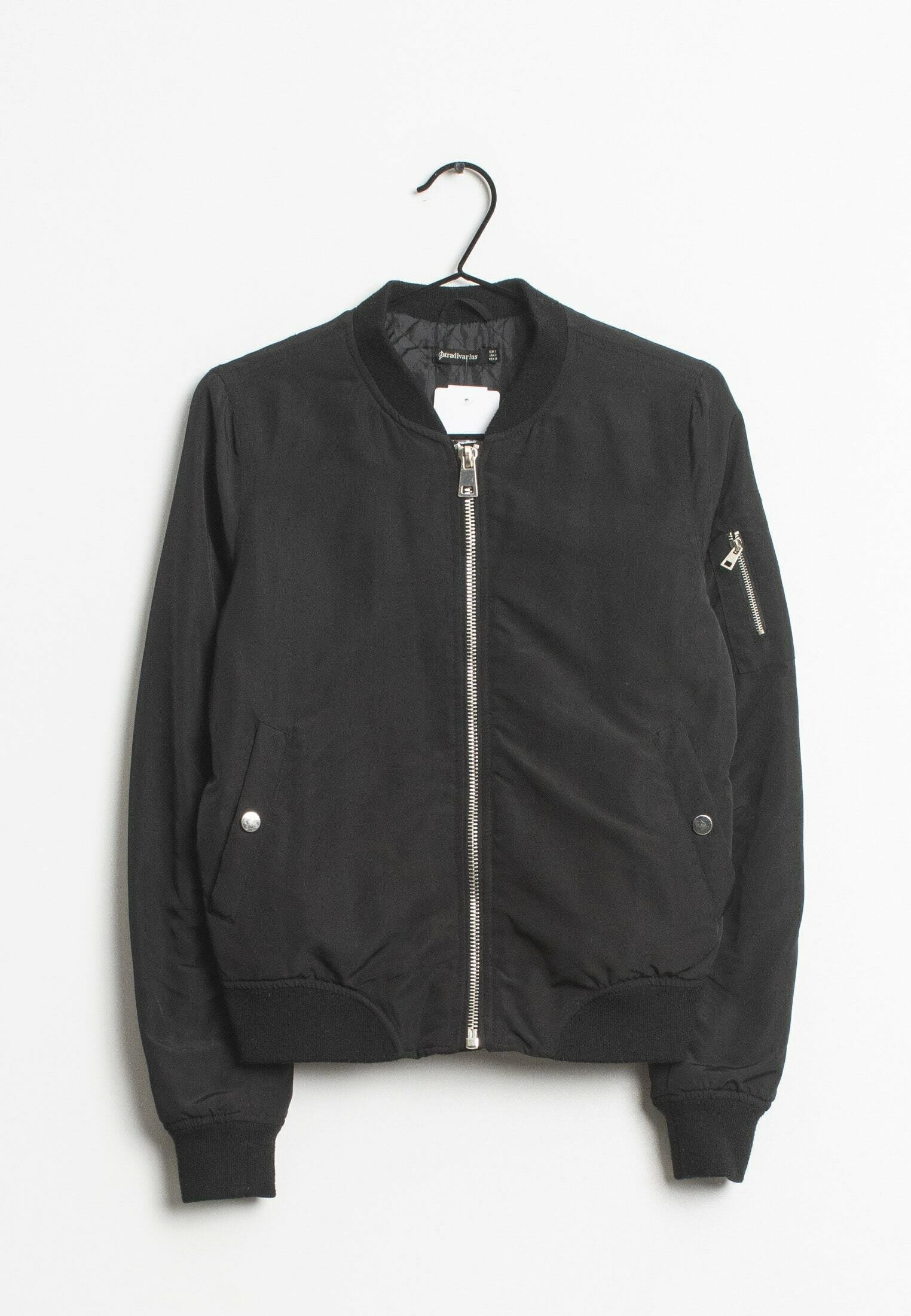 Stradivarius Chaquetas bomber - black/negro - Zalando.es