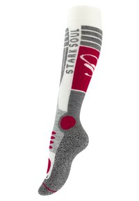 Stark Soul 2 PAAR - Calzettoni - wollweiss grau rot