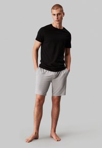Calvin Klein Underwear - 3 PACK T SHIRTS 100% COTTON TEES - Pyjama top - black/white/grey heather Thumbnail Image 1