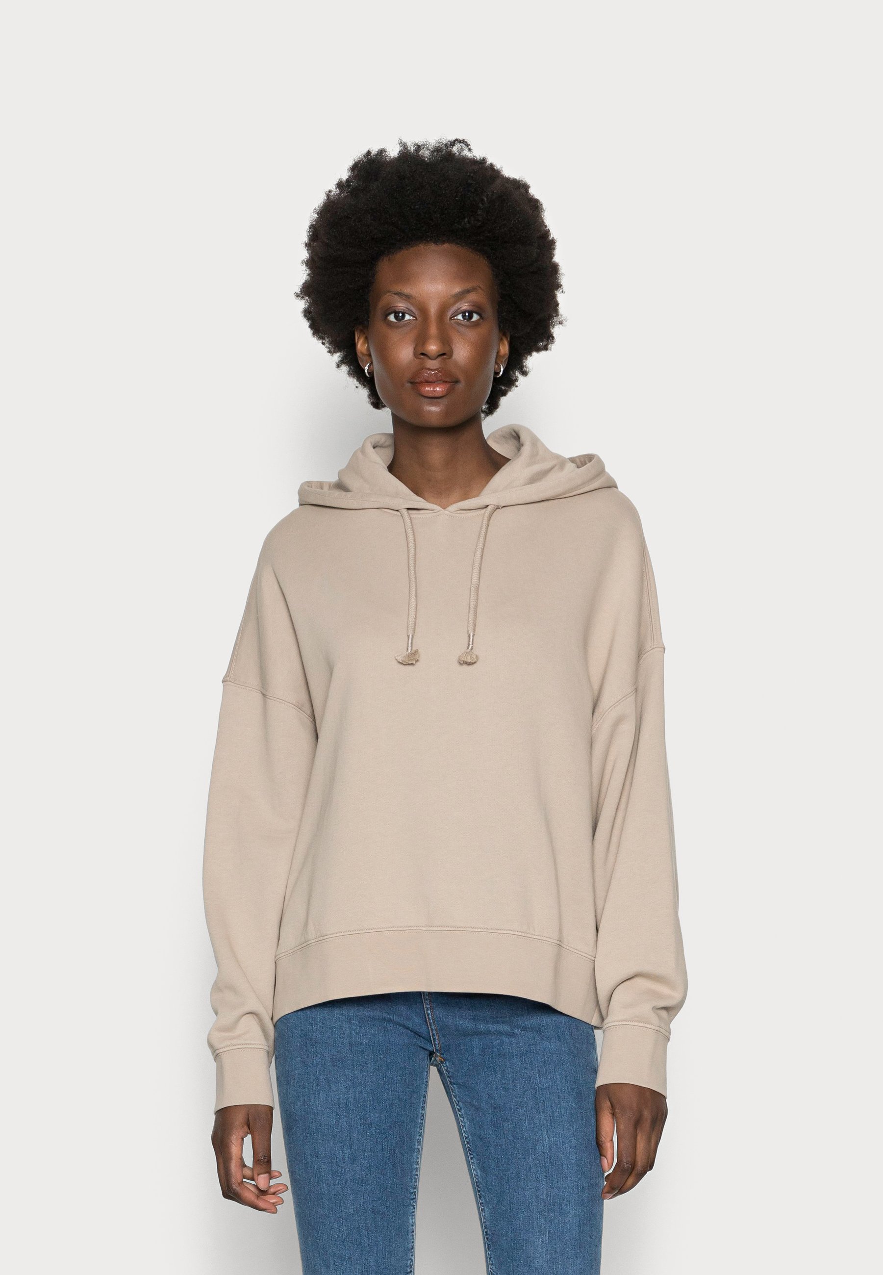 Esprit HOODIE - Sweatshirt - light taupe/taupe - Zalando.de