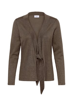 Saint Tropez, MILASZ TIE CARDIGAN - Gilet - major brown melange