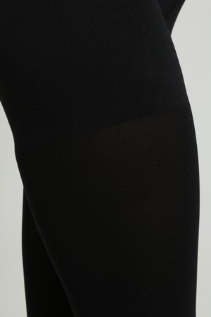 HIGH WAISTED - Sukkpüksid - black