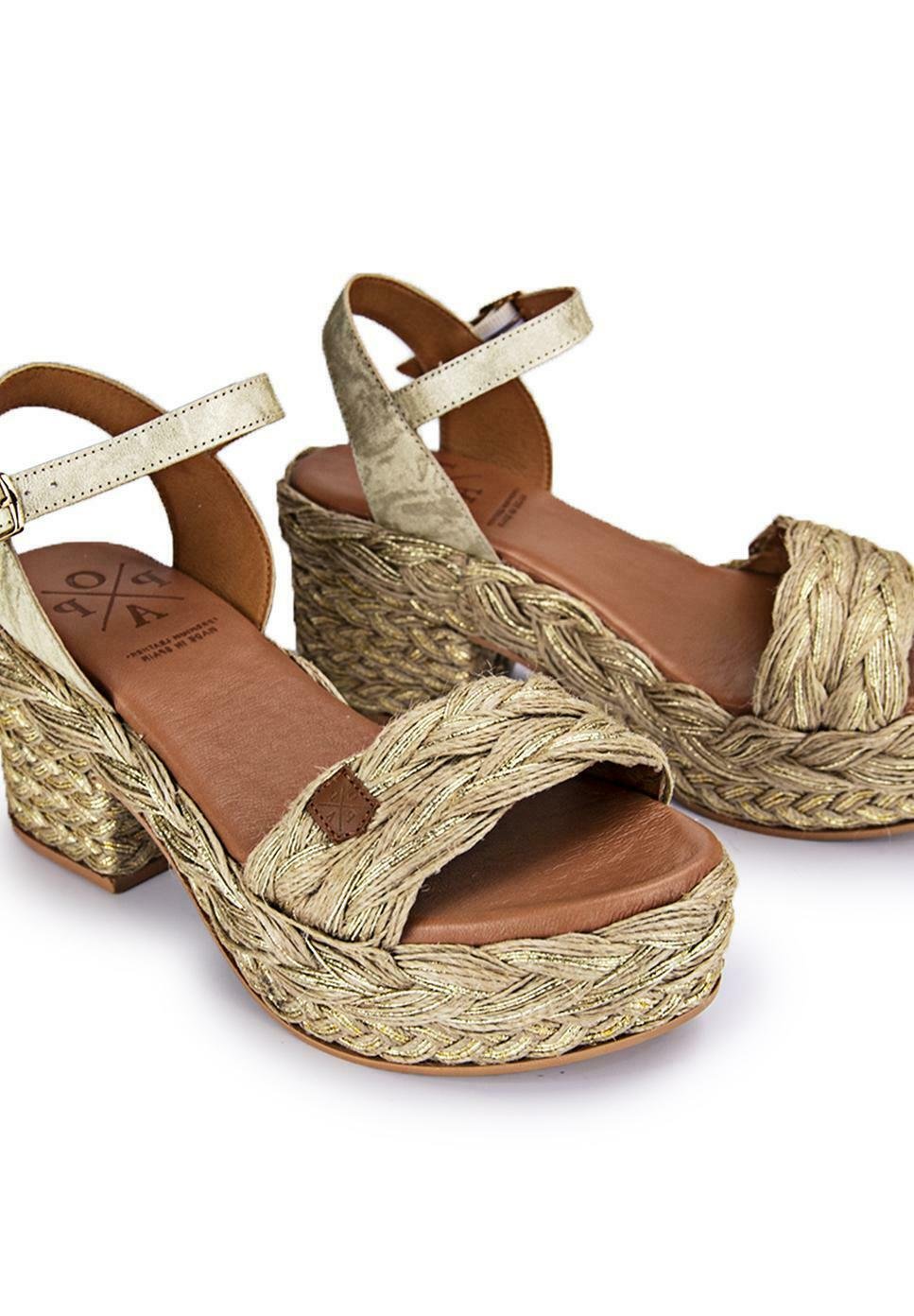 POPA Sandalias con plataforma - oro/dorado - Zalando.es