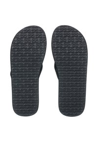 Infradito nere con suole testurizzate che presentano un motivo orizzontale e verticale. Design leggero con cinturini morbidi.