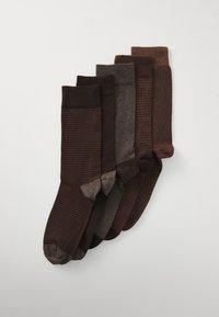 5 PACK - Calze - brown