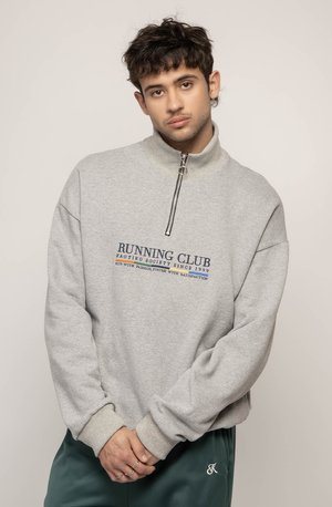 Kaotiko CREW ZIP RUNNING CLUB UNISEX - Sweatshirt - grey