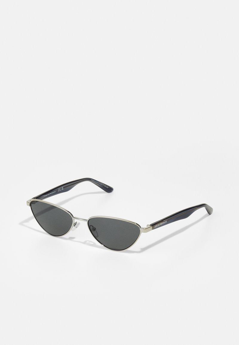 Emporio Armani - Zonnebril - shiny silver-coloured/dark grey, Vergroten