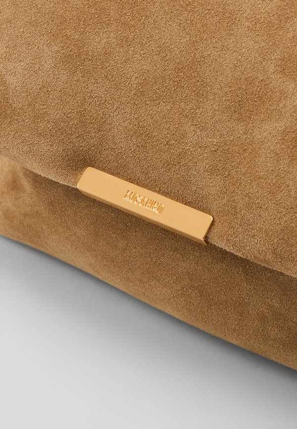 METAL PLAQUE - Cross body bag - beige4