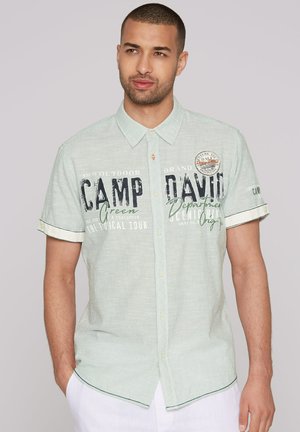 STREIFEN MIT LOGO ARTWORKS - Shirt - deep green
