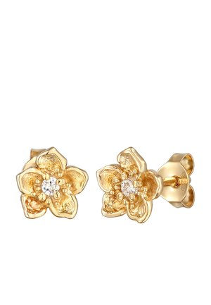 FLOWER ZIRKONIA - Earrings - gold coloured
