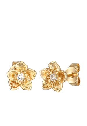 Elli FLOWER ZIRKONIA - Ohrringe - gold