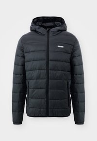 JJVINCENT PUFFER HOOD - Lagana jakna - dark grey