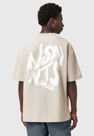 ORLANDO CREW - Print T-shirt - feather taupe