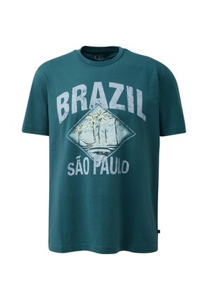 QS, T-SHIRT - T-shirt print - petrol