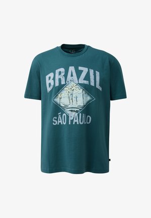 QS, T-SHIRT - T-shirt print - petrol