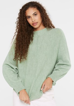 SENSES.THE LABEL, SENSES.THE LABEL PULLOVER MIT FLEDERMAUSÄRMELN - Strickpullover - frosted lake