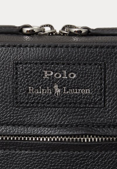 Polo Ralph Lauren PEBBLED LEATHER CROSSBODY BAG - Skuldertasker - black