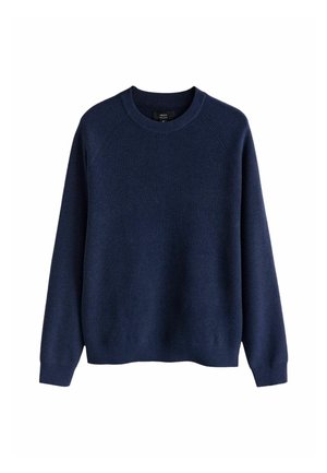 Next, REGULAR FIT - ESSENTIAL TEXTURED KNITTED JUMPER - Strickpullover - navy blue
