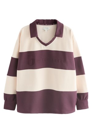 STRIPE RUGBY - Poloshirt - burgundy red