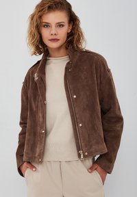 Chaqueta de cuero - brown