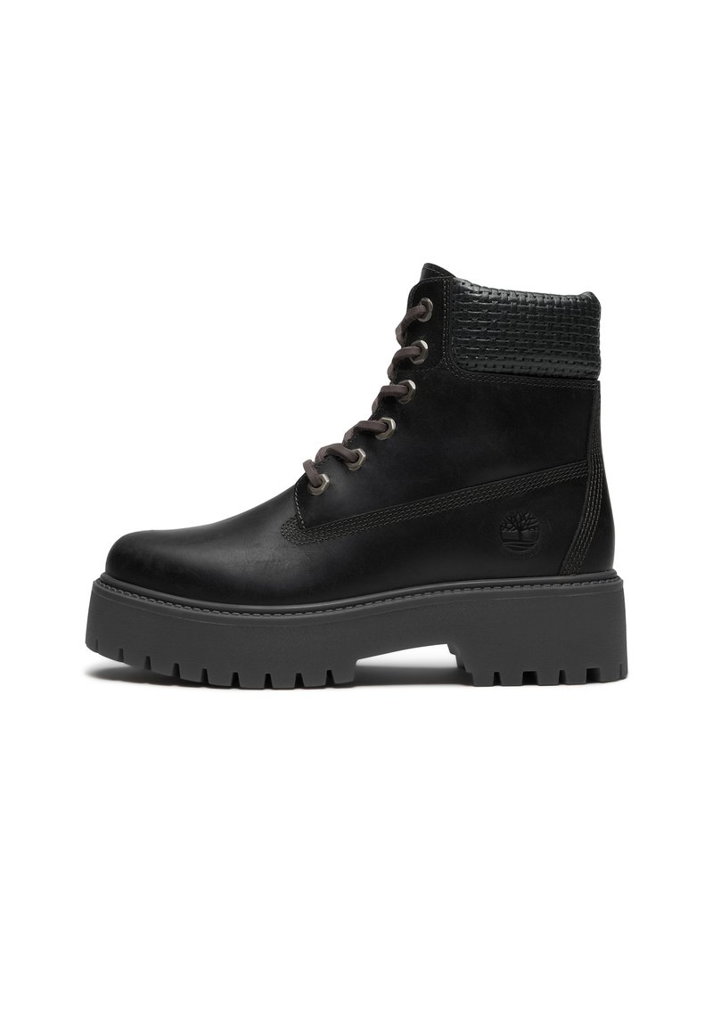 Timberland STREET - Šněrovací kotníkové boty - black full grain w black