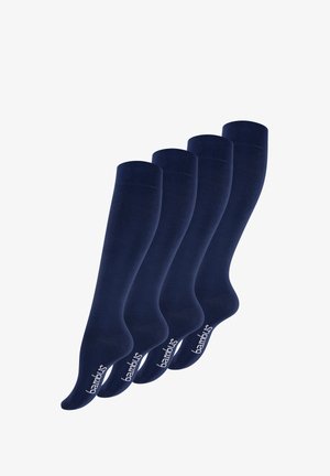 4 PAAR - Chaussettes hautes - marineblau