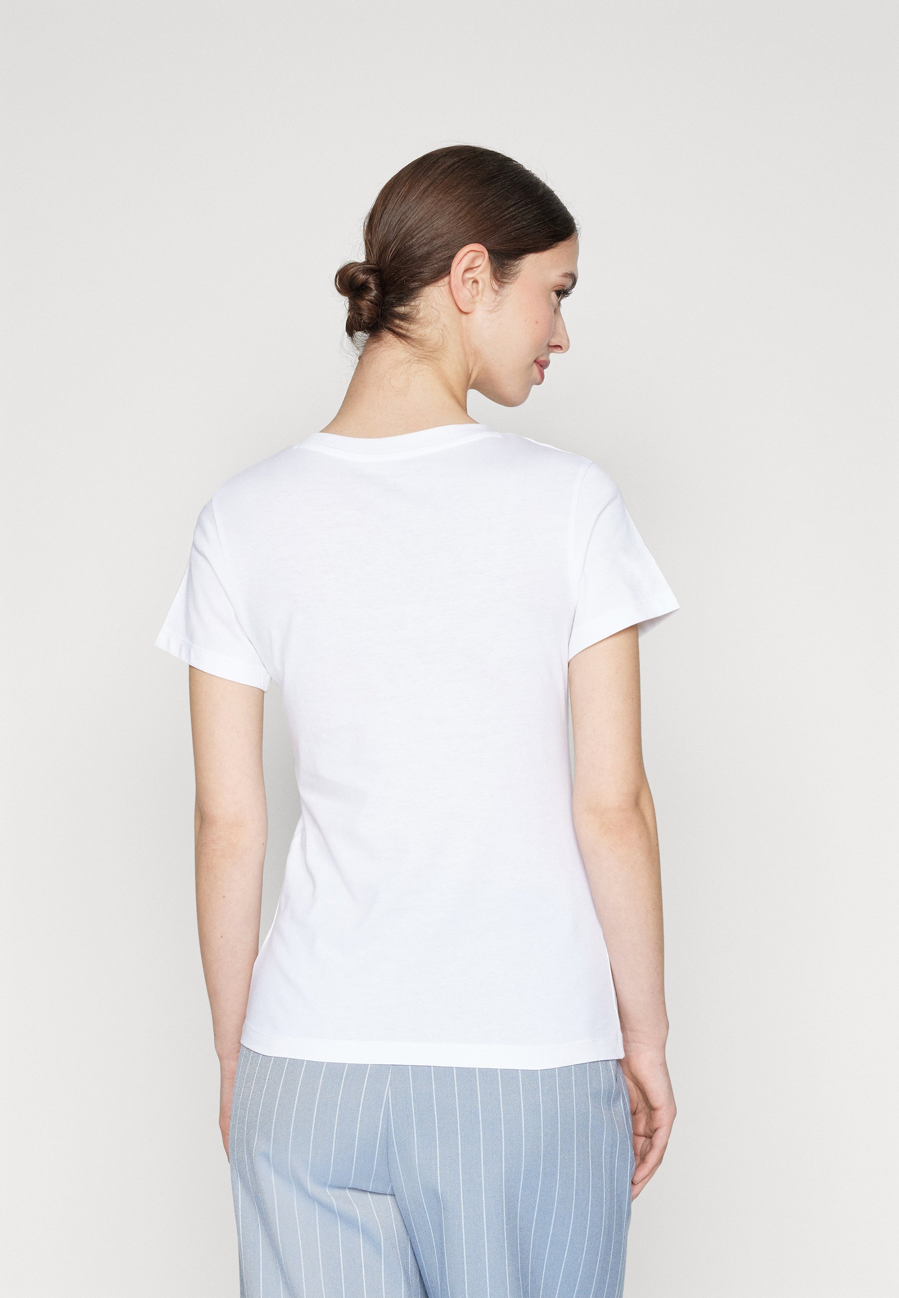 売れ筋商品|||カルバンクライン Tシャツ レディース トップス MONOLOGO SLIM TEE 2 PACK - Basic T-shirt - sepia rose/bright white Calvin Klein Jeans MONOLOGO SLIM TEE 2 PACK - T-Shirt basic