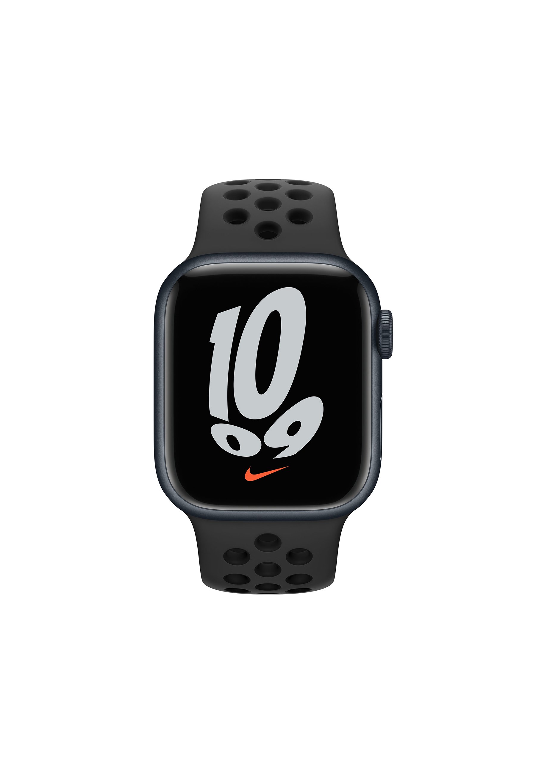 Apple APPLE WATCH NIKE SERIES 7 41MM (GPS) - Smartwatch - midnight  aluminium case with anthracite/black nike sport band/nero - Zalando.it