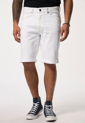 JP1880 5-POCKET, STRAIGHT FIT, UP TO SIZE 72 - Short en jean - white denim